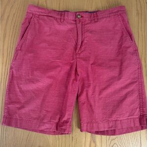 Tommy Hilfiger Red Flat Front Chino Shorts